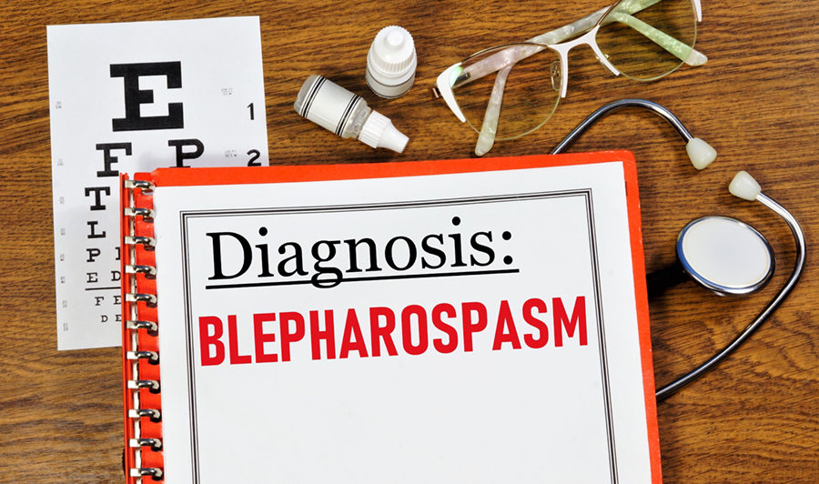 Blepharospasm diagnoses inscription